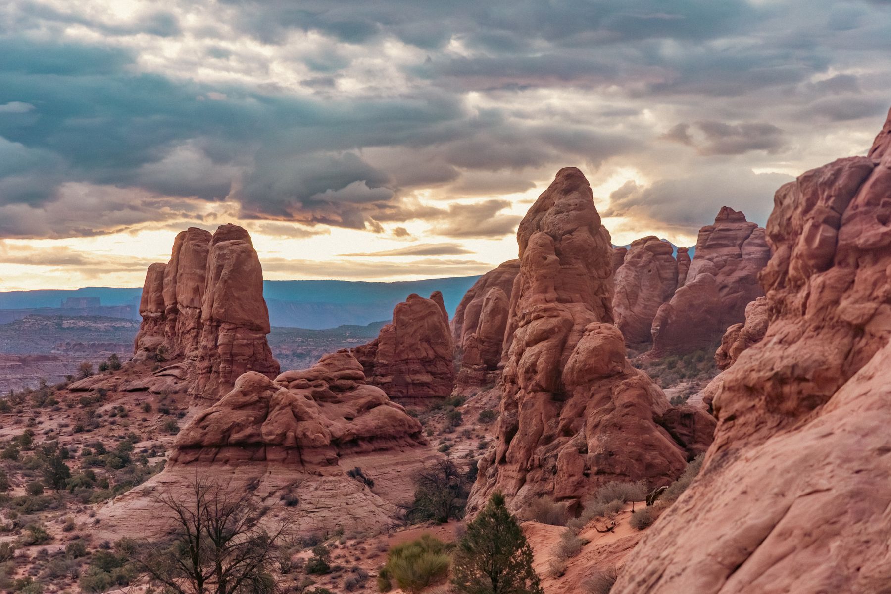 High Desert View from South Window at Sunrise